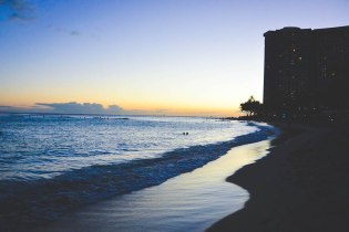 Waikiki during sunset